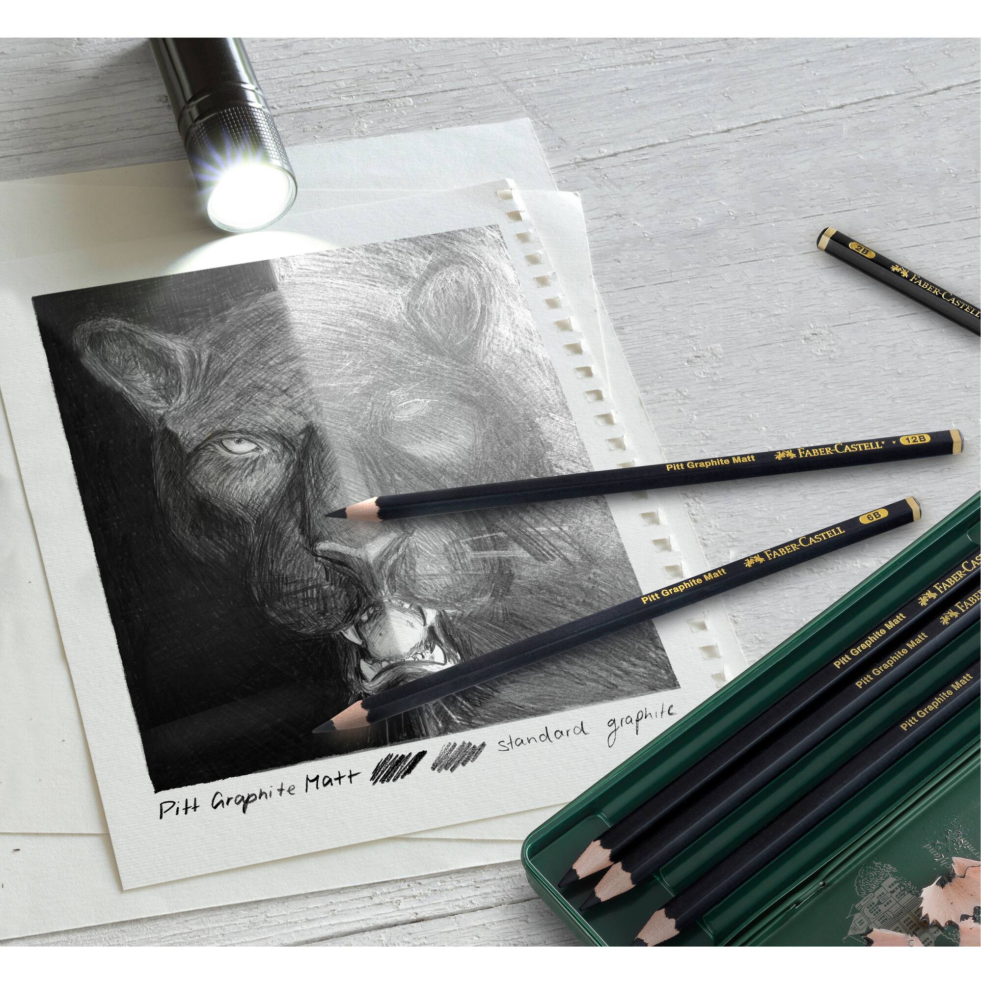 Faber-Castell® PITT® Matte Graphite Pencil Set